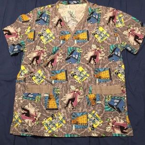 Women’s M Scrub top. Dr Who
